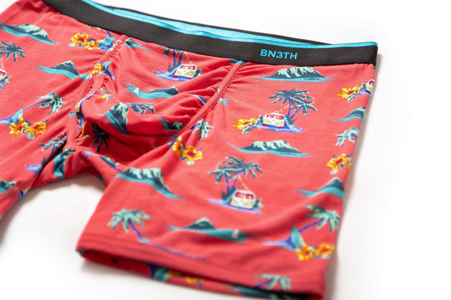 BN3TH MEN'S CLASSICS BOXER BRIEF: ALOHA-CORAL