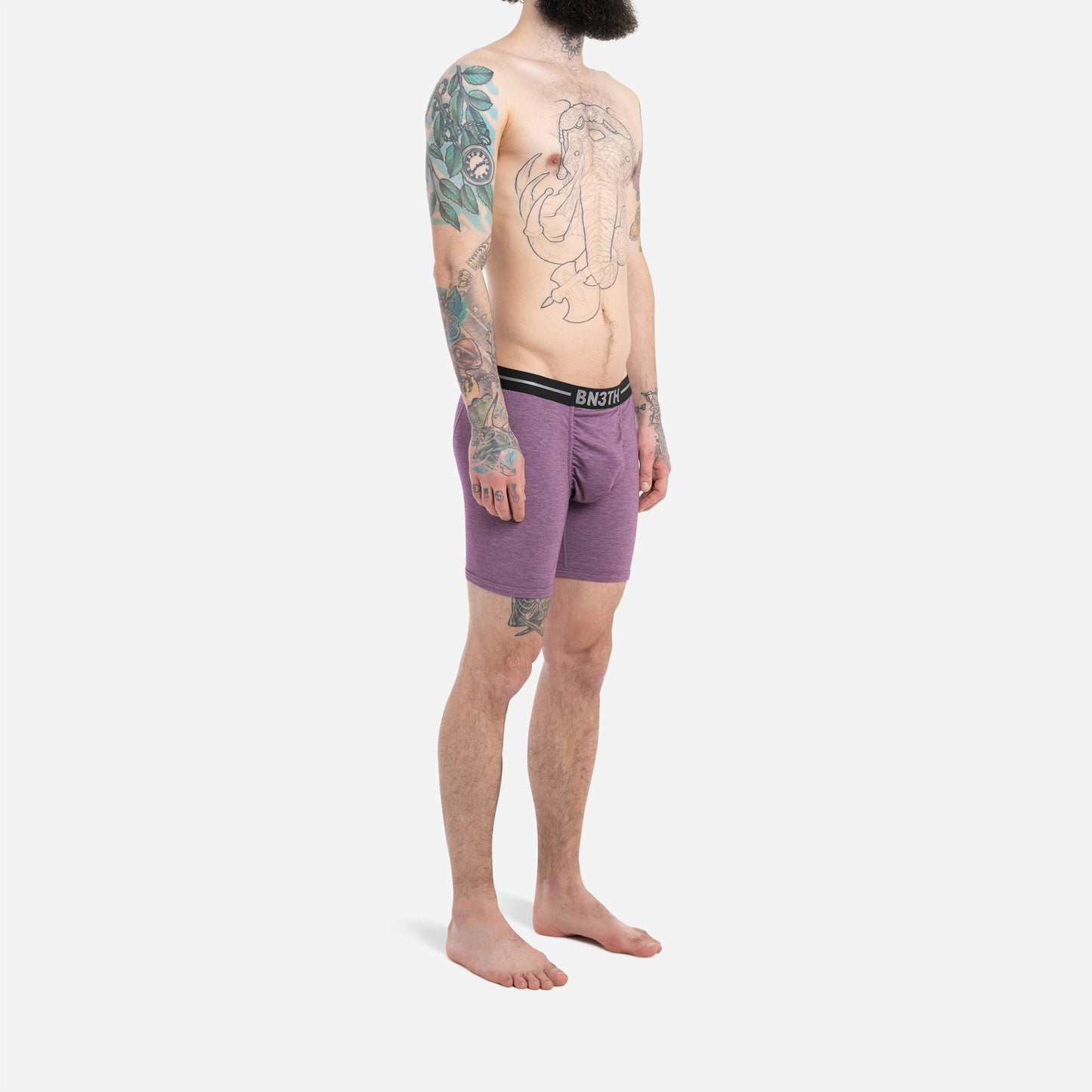 INFINITE IONIC+™ BOXER BRIEF : AUBERGINE