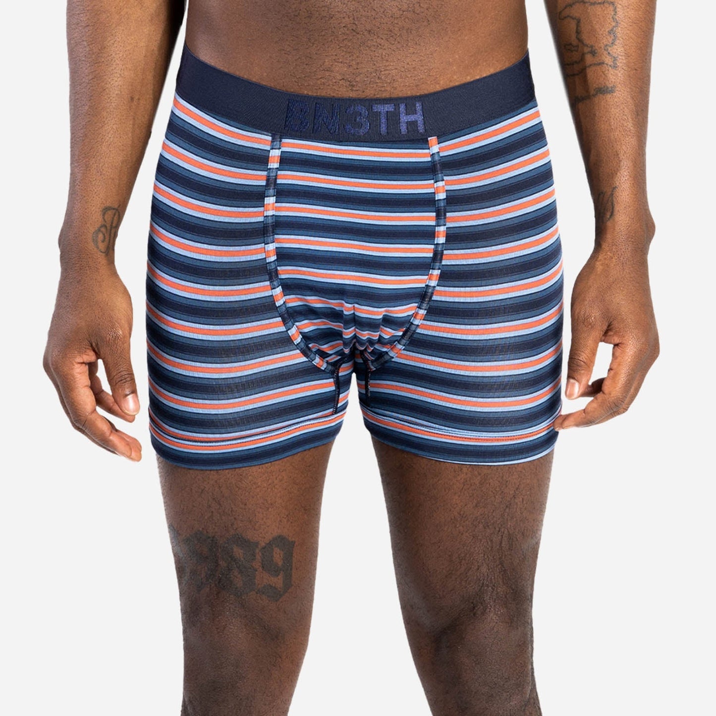 CLASSIC TRUNK: TRACK STRIPE DARK NAVY