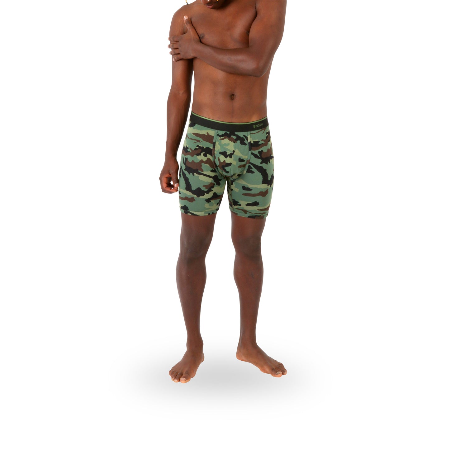 BN3TH MEN'S CLASSICS BOXER BRIEF: CAMO GREEN