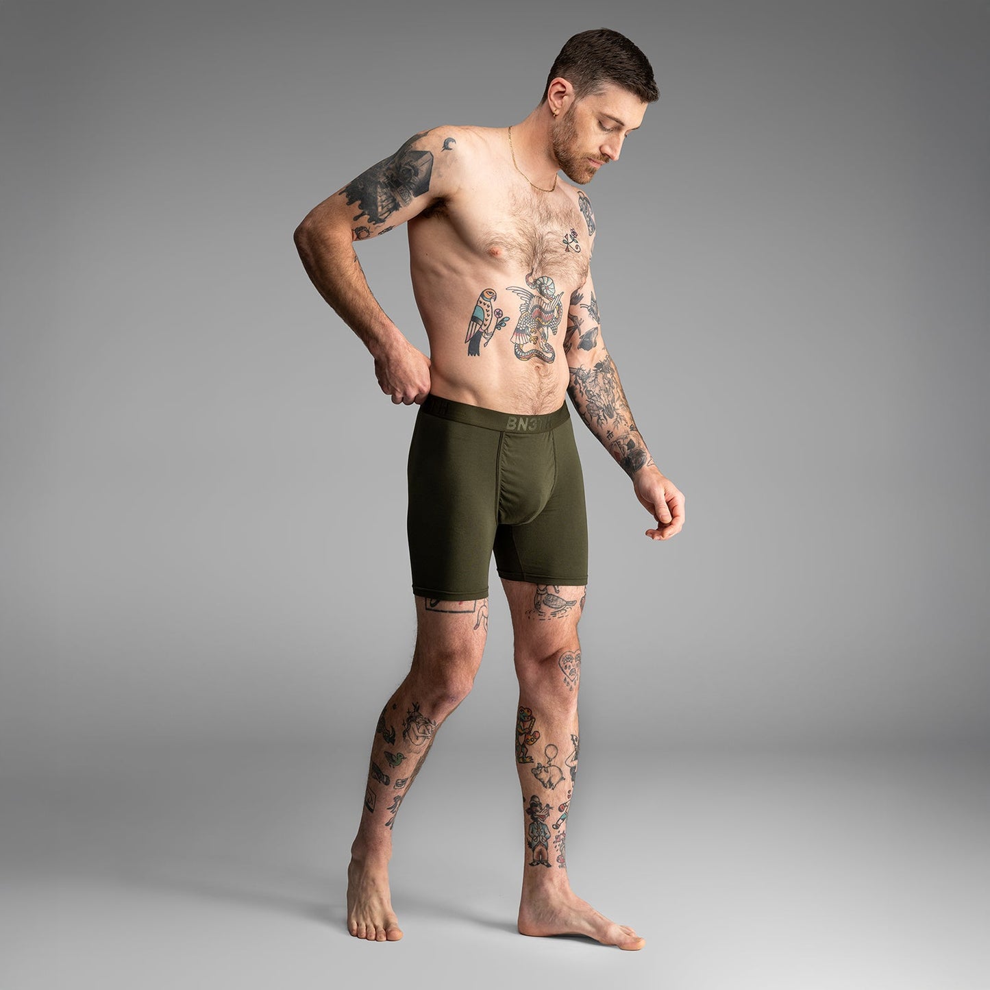 Classic Icon Boxer Brief  Duffle Greenfrom BN3TH Underwear