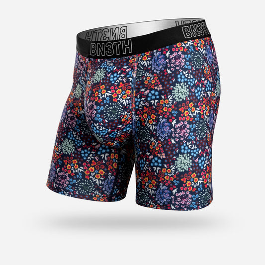 INCEPTION BOXER BRIEF : FLORAL FIELD NAVAL