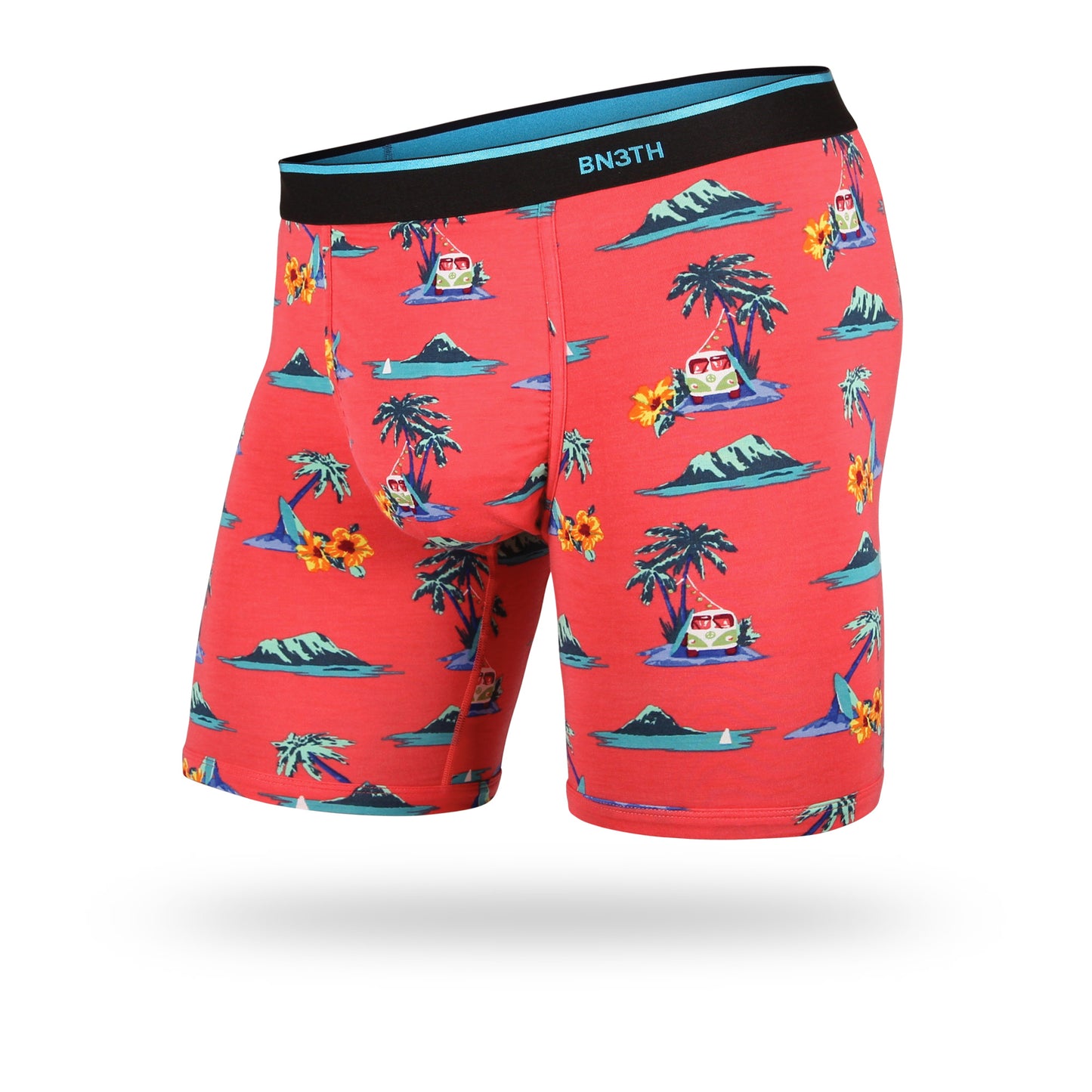 BN3TH MEN'S CLASSICS BOXER BRIEF: ALOHA-CORAL