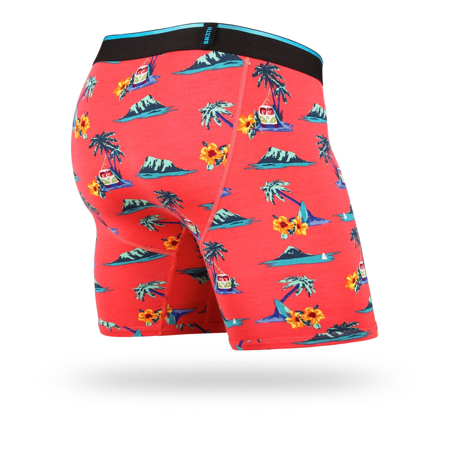 BN3TH MEN'S CLASSICS BOXER BRIEF: ALOHA-CORAL